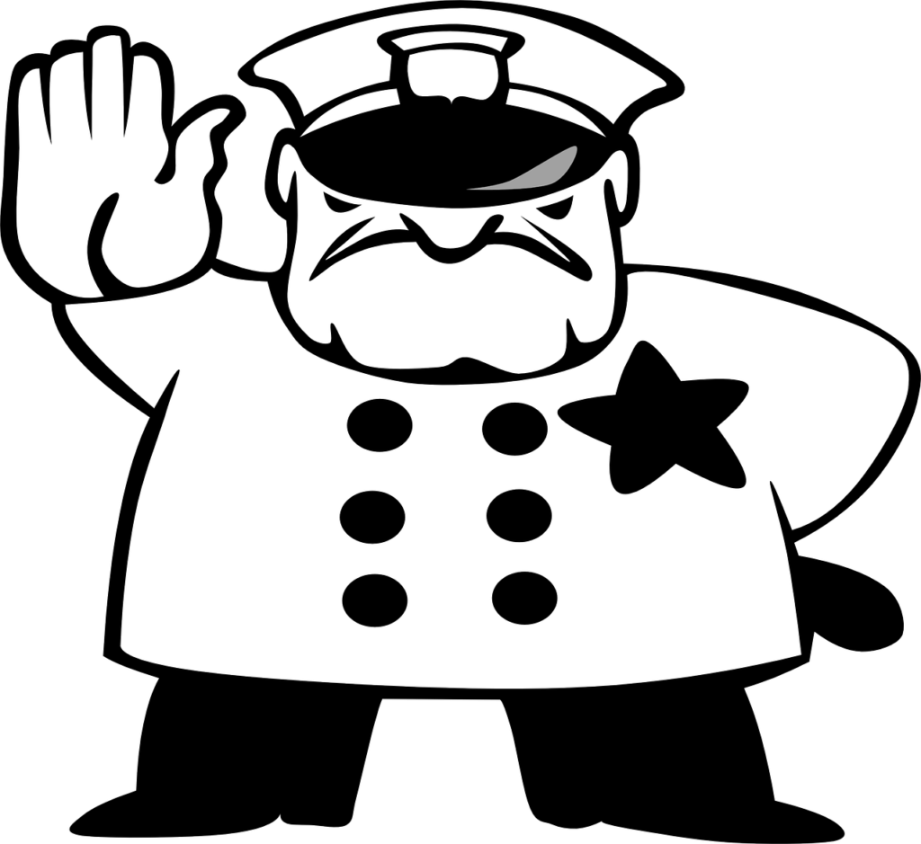 Policeman - Image by Clker-Free-Vector-Images from Pixabay